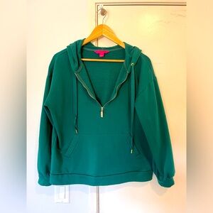 Lilly Pulitzer emerald green pullover hoodie in Medium.